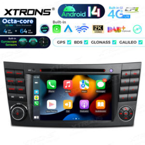 Android Autoradio Xtrons für Mercedes-Benz W211, W219 4/64 GB – PX74M211GS-04 CPII