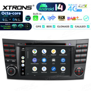 Android Autoradio Xtrons für Mercedes-Benz W211, W219 4/64 GB – PX74M211GS-05 CPII