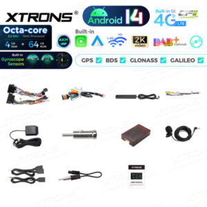 Android Autoradio Xtrons für Mercedes-Benz W211, W219 4/64 GB – PX74M211GS-11 CPII