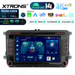 Android Autoradio Xtrons für Volkswagen/Skoda/Seat 4/64 GB – PX74MTVGS-01 CPII
