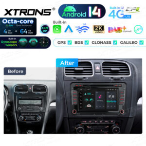Android Autoradio Xtrons für Volkswagen/Skoda/Seat 4/64 GB – PX74MTVGS-12 CPII