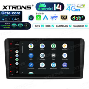 Android Autoradio Xtrons für Audi A3, S3, RS3 4/64 GB – PX84A3ALDABGS-05 CPII