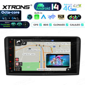 Android Autoradio Xtrons für Audi A3, S3, RS3 4/64 GB – PX84A3ALDABGS-06 CPII