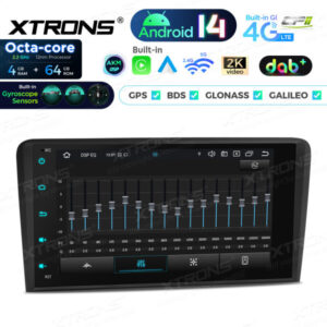 Android Autoradio Xtrons für Audi A3, S3, RS3 4/64 GB – PX84A3ALDABGS-08 CPII