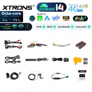 Android Autoradio Xtrons für Audi A3, S3, RS3 4/64 GB – PX84A3ALDABGS-12 CPII