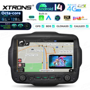 Android Autoradio Xtrons Jeep Renegade 6/128 GB – PXH94RGJLGS-06 CPII