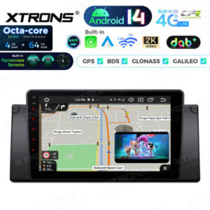 Android Autoradio Xtrons für BMW 5er E39, 7er E38 4/64 GB – PXP9439BGDAB-06 CPII