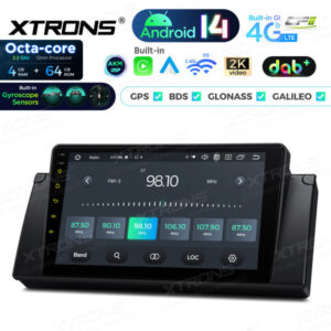 Android Autoradio Xtrons für BMW 5er E39, 7er E38 4/64 GB – PXP9439BGDAB-09 CPII