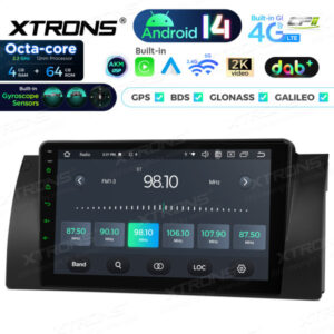 Android Autoradio Xtrons für BMW X5 E53 4/64 GB – PXP9453BGDAB-09 CPII