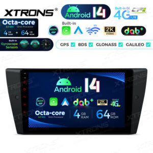 Android Autoradio Xtrons für BMW 3er 4/64 GB – PXP9490BGDAB-03 CPII