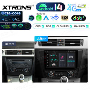 Android Autoradio Xtrons für BMW 3er 4/64 GB – PXP9490BGDAB-13 CPII