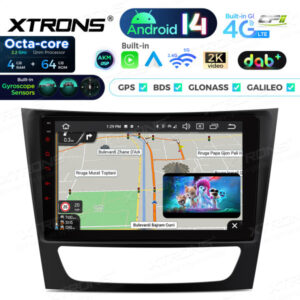 Android Autoradio Xtrons für Mercedes Benz CLS-/E-Klasse 4/64 GB – PXP94M211GDAB-06 CPII