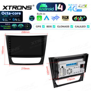 Android Autoradio Xtrons für Mercedes Benz CLS-/E-Klasse 4/64 GB – PXP94M211GDAB-11 CPII