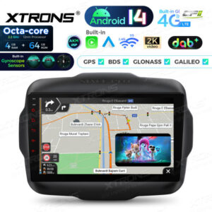 Android Autoradio Xtrons für Jeep Renegade 4/64 GB – PXP94RGJGDAB-06 CPII