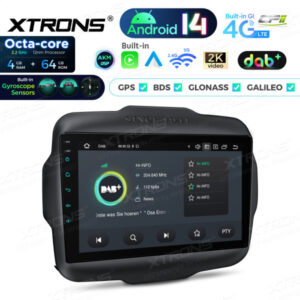 Android Autoradio Xtrons für Jeep Renegade 4/64 GB – PXP94RGJGDAB-07 CPII