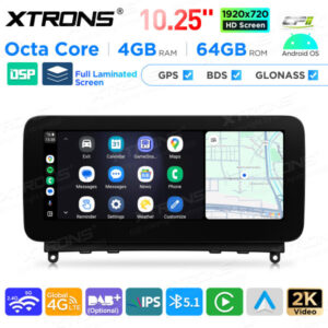 Android Autoradio Xtrons für Mercedes-Benz C-Klasse W204 4/64 GB – QAMS1440M12C40-05 CPII
