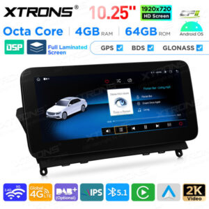 Android Autoradio Xtrons für Mercedes-Benz C-Klasse W204 4/64 GB – QAMS1440M12C40-08 CPII
