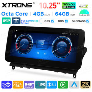 Android Autoradio Xtrons für Mercedes-Benz C-Klasse W204 4/64 GB – QAMS1440M12C40-09 CPII