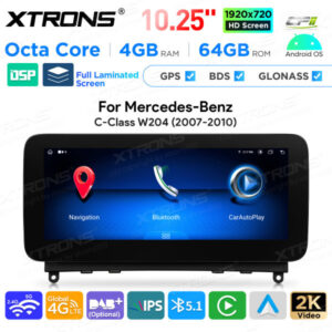 Android Autoradio Xtrons für Mercedes-Benz C-Klasse W204 4/64 GB