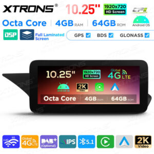 Android Autoradio Xtrons für Mercedes-Benz GLK-Klasse X204 4/64 GB – QAMS1440M12GLK40L-03 CPII
