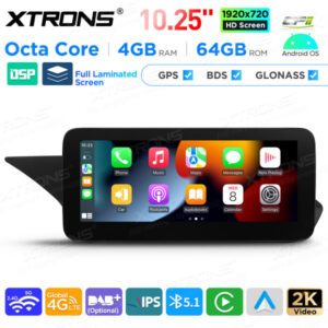 Android Autoradio Xtrons für Mercedes-Benz GLK-Klasse X204 4/64 GB – QAMS1440M12GLK40L-04 CPII