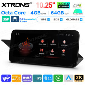 Android Autoradio Xtrons für Mercedes-Benz GLK-Klasse X204 4/64 GB – QAMS1440M12GLK40L-11 CPII