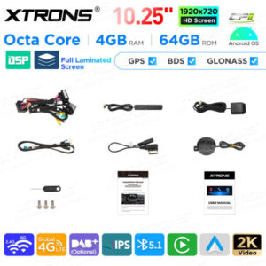 Android Autoradio Xtrons für Mercedes-Benz GLK-Klasse X204 4/64 GB – QAMS1440M12GLK40L-13 CPII