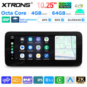 Android Autoradio Xtrons für Mercedes-Benz CLS-Klasse C218/W218 4/64 GB – QAMS1445M12CLS-05 CPII