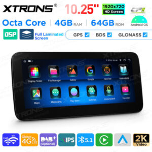 Android Autoradio Xtrons für Mercedes-Benz GLK-Klasse X204 4/64 GB – QAMS1445M12GLK45L-07 CPII