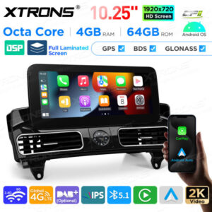 Android Autoradio Xtrons für Mercedes-Benz ML-Klasse / GL-Klasse X166 4/64 GB – QAMS1445M12ML45-06 CPII