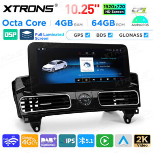 Android Autoradio Xtrons für Mercedes-Benz ML-Klasse / GL-Klasse X166 4/64 GB – QAMS1445M12ML45-08 CPII