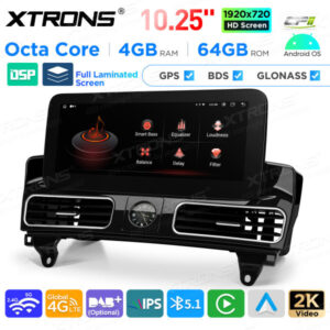 Android Autoradio Xtrons für Mercedes-Benz ML-Klasse / GL-Klasse X166 4/64 GB – QAMS1445M12ML45-10 CPII