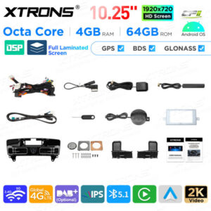 Android Autoradio Xtrons für Mercedes-Benz ML-Klasse / GL-Klasse X166 4/64 GB – QAMS1445M12ML45-13 CPII
