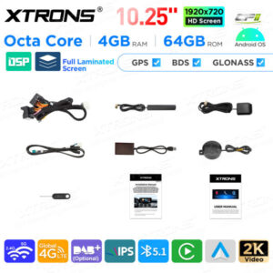 Android Autoradio Xtrons für Mercedes-Benz W176, X156, C117, W463 4/64 GB – QAMS1450-13 CPII