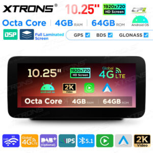 Android Autoradio Xtrons für Mercedes-Benz W205, X253, W446, W470 4/64 GB – QAMS1450M12C5-01 CPII