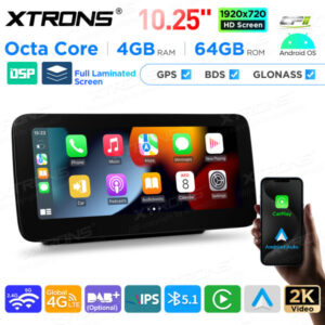 Android Autoradio Xtrons für Mercedes-Benz W205, X253, W446, W470 4/64 GB – QAMS1450M12C5-06 CPII
