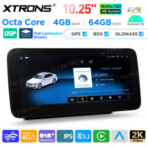 Android Autoradio Xtrons für Mercedes-Benz W205, X253, W446, W470 4/64 GB – QAMS1450M12C5-08 CPII