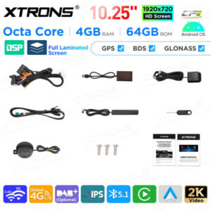 Android Autoradio Xtrons für Mercedes-Benz W205, X253, W446, W470 4/64 GB – QAMS1450M12C5-13 CPII