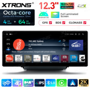 Android Autoradio Xtrons für Audi Q5 Q5L 4/64 GB – QLA23Q5NL-06 CPII