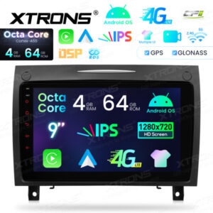Android Autoradio Xtrons für Mercedes-Benz R171 4/64 GB – IDP90M350-01 CPII