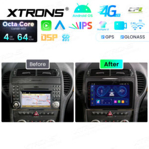 Android Autoradio Xtrons für Mercedes-Benz R171 4/64 GB – IDP90M350-12 CPII