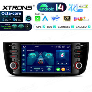 Android Autoradio Xtrons für Fiat Punto 4/64 GB – PX64GPFLGS-02 CPII
