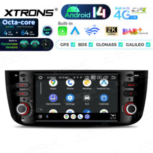 Android Autoradio Xtrons für Fiat Punto 4/64 GB – PX64GPFLGS-05 CPII