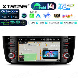 Android Autoradio Xtrons für Fiat Punto 4/64 GB – PX64GPFLGS-06 CPII