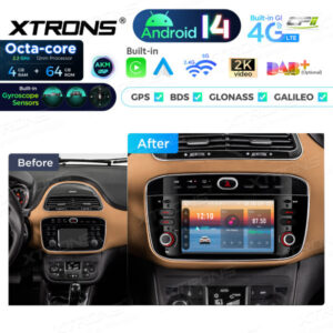 Android Autoradio Xtrons für Fiat Punto 4/64 GB – PX64GPFLGS-12 CPII