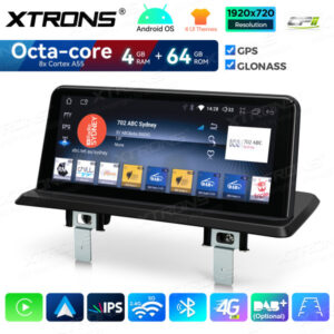 Android Autoradio Xtrons für BMW 1er LHD 4/64 GB – QDB1087UNL-08 CPII