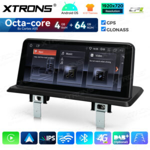 Android Autoradio Xtrons für BMW 1er LHD 4/64 GB – QDB1087UNL-09 CPII