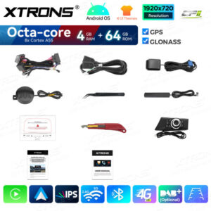 Android Autoradio Xtrons für BMW 1er LHD 4/64 GB – QDB1087UNL-11 CPII