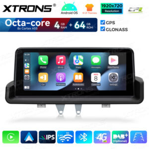 Android Autoradio Xtrons für BMW 3er E90 E91 E92 E93 4/64 GB – QDB1090UNR-04 CPII