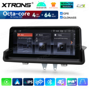 Android Autoradio Xtrons für BMW 3er E90 E91 E92 E93 4/64 GB – QDB1090UNR-08 CPII